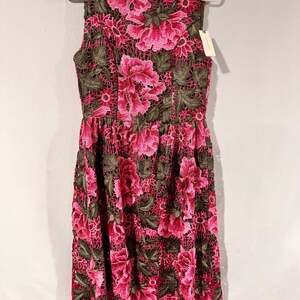 Anthropologie Maeve Pink Floral Ruched Midi Dress